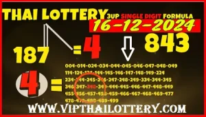 Thai 3d Lottery Result Today Live Single Digit Formula 16-12-2024