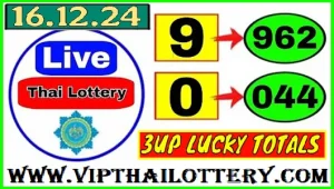 Thai Lottery 99.99 Win 3d Vip Tips Lucky Totals 16-12-2024