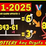 Thai Lottery Key Digits TF Full Pair Game Update 02 January 2025