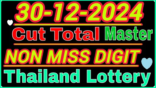 Thailand Lottery Master Non Miss Cut Total Digit 30-12-2024