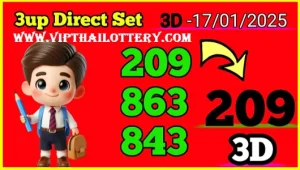 Thai Lottery 3up Direct 3d Vip Tip Today 17th January 2025