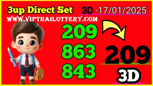 Thai Lottery 3up Direct 3d Vip Tip Today 17th January 2025