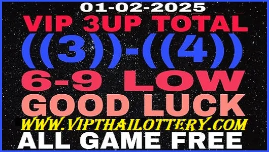 Thai Lottery Vip 3up Total Free Game 100% Sure Result 1-2-2025