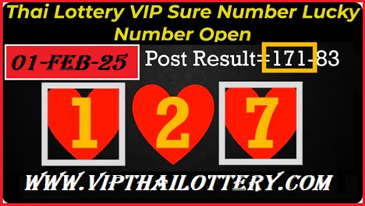 Thai Lottery Vip Sure Number Final Lucky Tips 1st February 2025