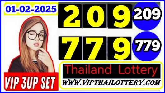 Thai Lotto Vip Total 3up Set 99.99 Win Tips Number 01 February 2025