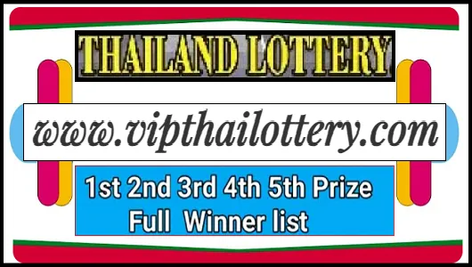 Thailand Lottery Full Winner Prize List 2nd January 2025