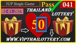 Thailand Lottery Vip Tips 3up Single Game Pass 01-02-2025