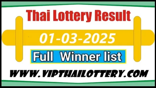 Thai Lottery Result Full Winner List 01-03-2025