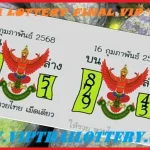 Thai Lottery Today Final Vip Tips Total Open Paper 16-02-2025