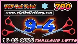 Thailand Lotto 3up Cut Total Vip Sure Number 16th February 2025