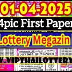 Thai Lottery 4pic First Megazine Paper Bangkok Tip 01 April 2025