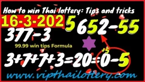 Thai Lottery 99.99 Win Tips Formula Special Tricks 16 March 2025