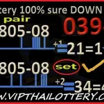 Thai Lottery Down 100% Sure Namber 3up Pair Set 01.04.2025