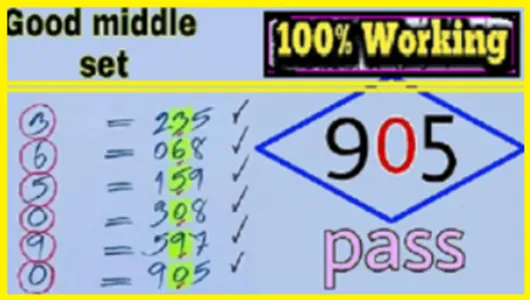 GTL Thailand Lottery King Middle Set 100% Working Pass 16.5.68