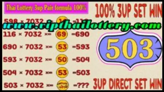 Thai Lottery 3up Pair Formula 100% Direct Win Tips 01.06.2025