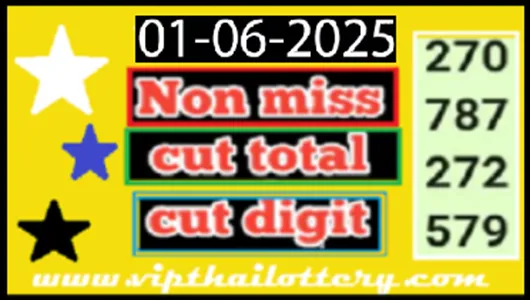 Thai Lottery Cut Pair Total Non-Missed Number 01 June 2025