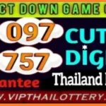 Thai Lottery Direct Down Game 100% Cut Digits Tip 01-06-2025