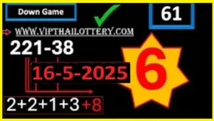Thai Lottery Live Down Set Game Total Open 16th May 2025