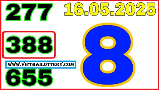 Thai Lottery VIP Final Touch Total Win Game Result 16th May 2025