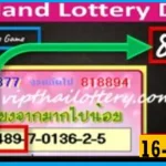 Thai Lottery Winning Draw Vip Single Game 3D Tips 16-May-25