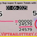 Thai Lotto Ohio Super Star Open Totals Formula Tip 01 June 2025