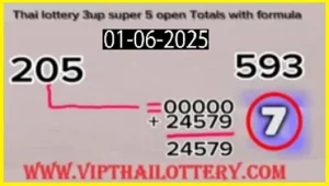 Thai Lotto Ohio Super Star Open Totals Formula Tip 01 June 2025