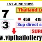 Thai Lotto Single Digit 3up Direct Set First Prize 01-June-2025