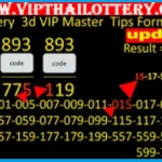 Thailand Lottery 3D Touch and Pair Vip Master Tips 01-06-2025