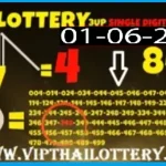 Thailand Lottery 3up Result Today Live Single Formula 01-06-2025