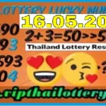 Thailand Lottery Win Lucky Number Sxline Vip Tips 16-05-2025