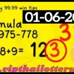 Thailand Lotto HTF 99.99% Win Tips Total Cut Pair 01-06-2025
