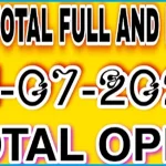 3D Thai Lottery Result Master Live Open Formula 01-7-2025