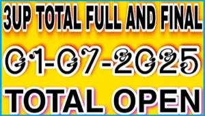 3D Thai Lottery Result Master Live Open Formula 01-7-2025