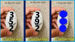 Thai Lottery 3up Single Digit Direct Set First Game 01-07-2025