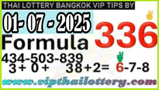 Thai Lottery 3up Sure Digit Winning Lucky Number 01.7.2025