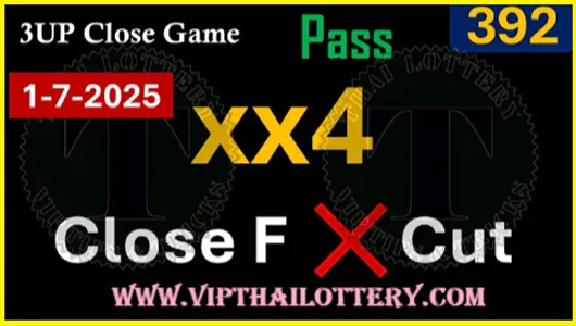 Thai Lottery Middle Touch 3up close digit 100 % pass 01-07-2024