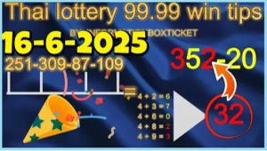 Thai Lottery Touch Formula 99.99% Non Miss Analysis