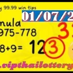 Thailand Lottery Down Digit 99.99% Win Tips Cut Pair 01-11-2568