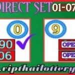 Thailand Lottery HTF Down Touch Last Hint Tips 01.07.2025