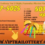 Thailand Lottery Master Guide For 5 Digits Down Formula 1-7-2025