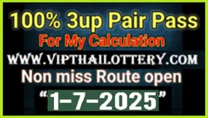 Thailand Lotto Open 100% Sure Number Non Miss Pair 01 July 2025