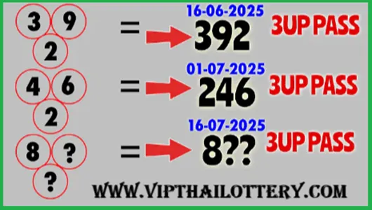 Thailand Lottery 2 Down Single Formula Total Pass 16-7-2025