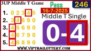 Thailand Lottery Middle Game Live Single Digit Formula 16-7-2025