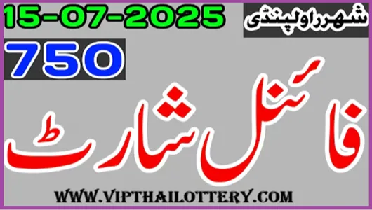 Thailand Lottery Prize Bond 750 Final Short Open Root 16.7.68