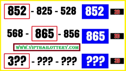 Thai Lottery Bangkok 3D Master Big Win Number 01-9-2025
