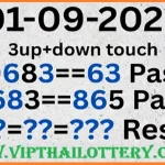 Thai Lottery Down Touch Sure Pairs Result Update 01.9.2025