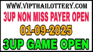 Thai Lottery Vip New Final Non Miss 3up Paper 01.9.2025