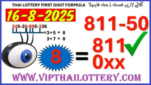 Thai Lotto Single Forecast Routine Winning Formula Result 16.8.25