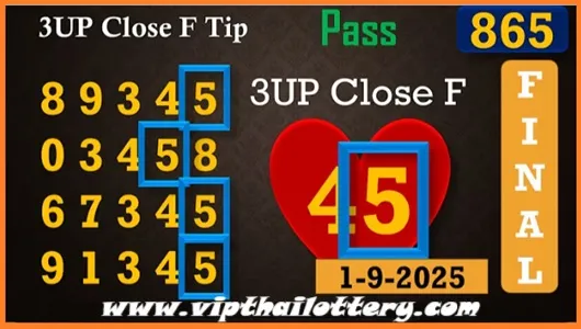 Thailand Lottery Final Close Game Routine Formula 01-09-2025
