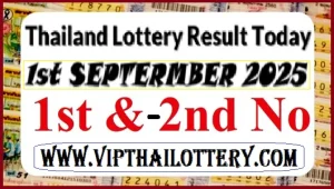 Thailand Lottery Result Today First Prize Number 01-09-2025